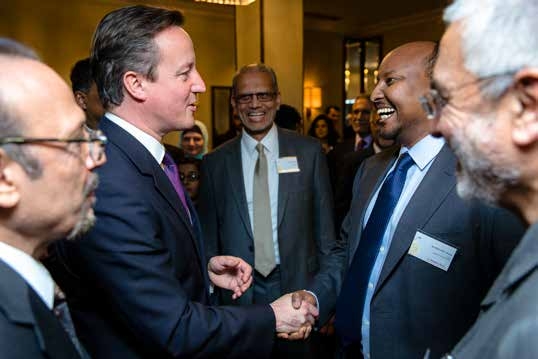 Dahabshil Group CEO Abdirashid Duale with British Prime Minister David Cameron (2010–2016).